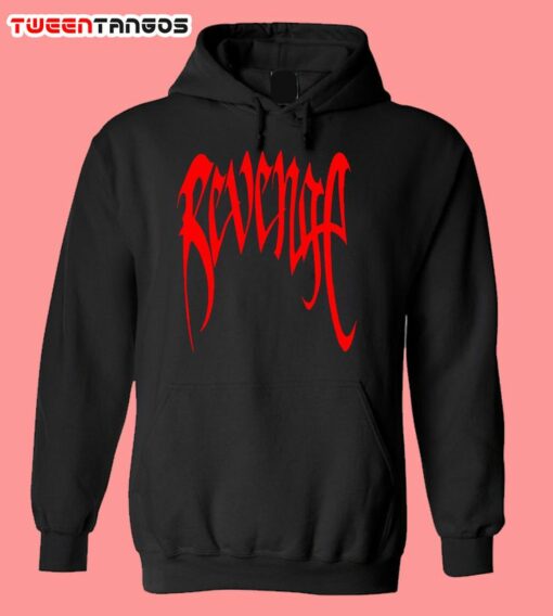 revenge hoodie red and black