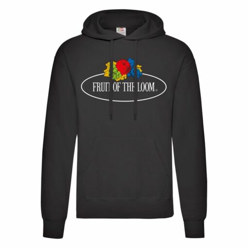 fruit of the loom black hoodie