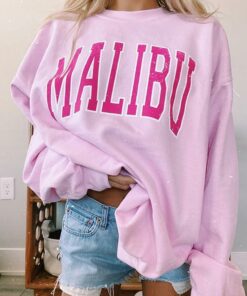 pink malibu sweatshirt