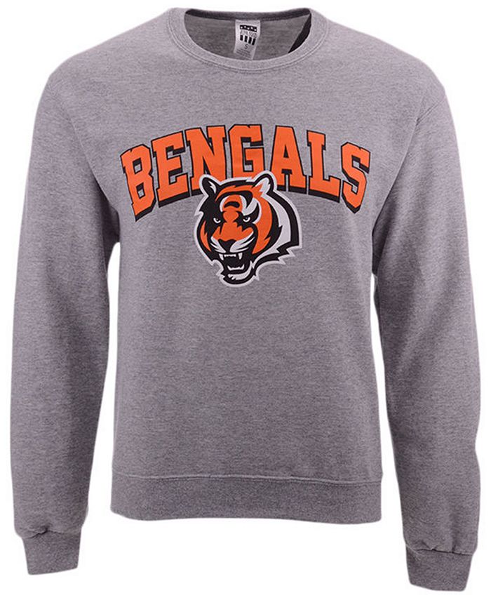 NFL Team Apparel Boys' Cincinnati Bengals 3rd and Goal Crew Sweatshirt