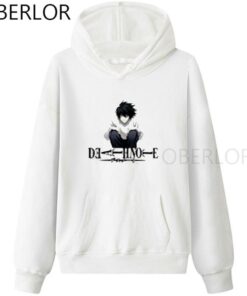 off white anime hoodie