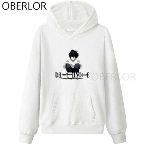 off white anime hoodie