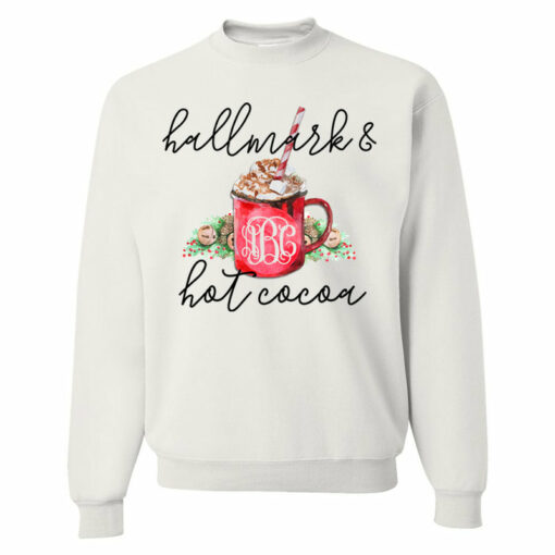 monogram christmas sweatshirt