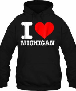 i love michigan hoodie