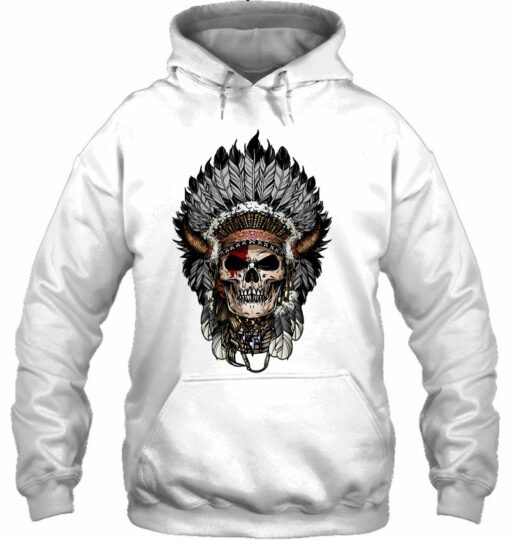 indian skull hoodie