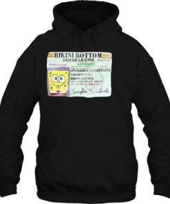 spongebob driver's license hoodie