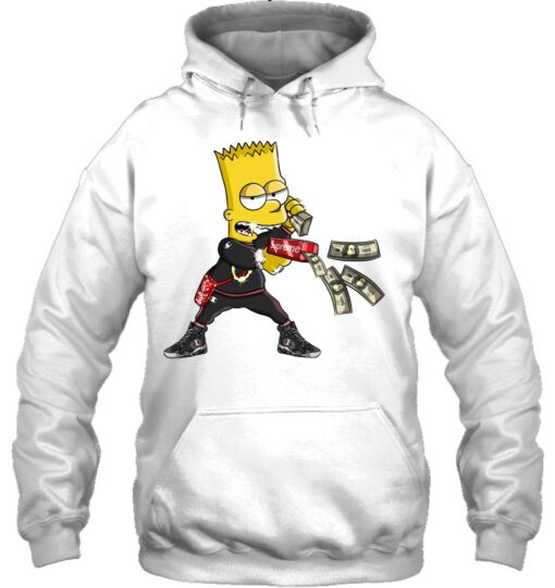 supreme bart simpson hoodie