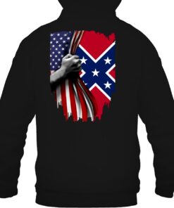 faded american flag hoodie