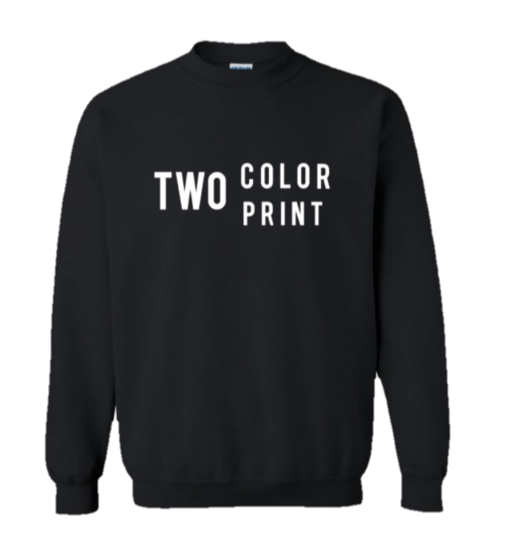 two color sweatshirt