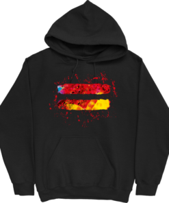 splatter hoodie