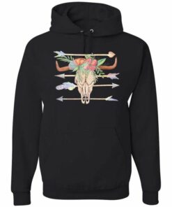 cow skull hoodie