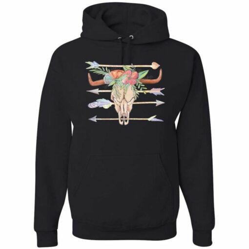 cow skull hoodie