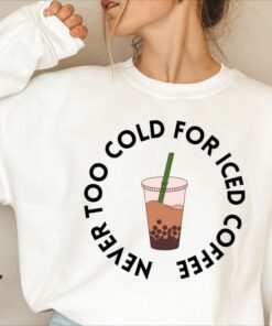 iced coffee sweatshirt