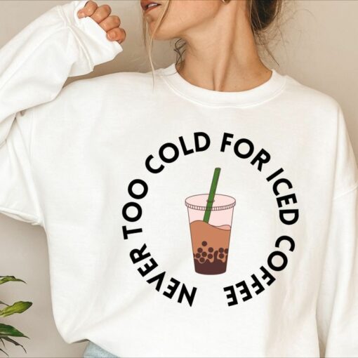 iced coffee sweatshirt