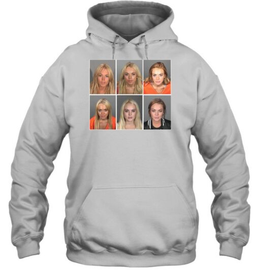 lindsay lohan mugshot hoodie