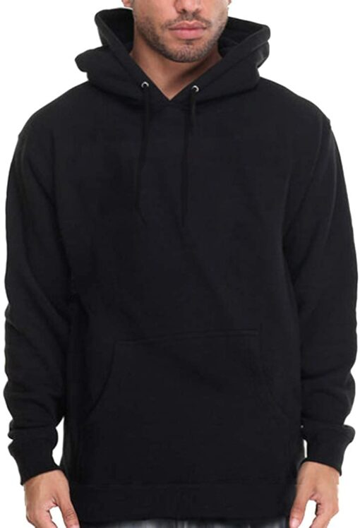 black pull over hoodie