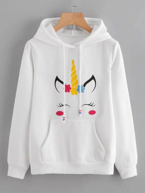 unicorn hoodie for girls