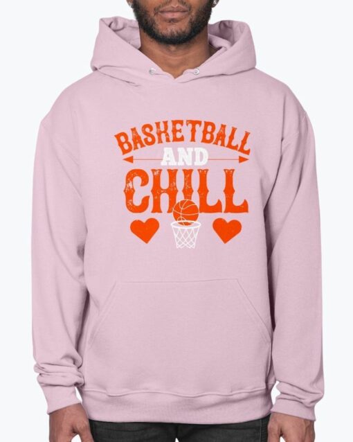 pink basketball hoodie