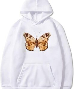 brown butterfly hoodie