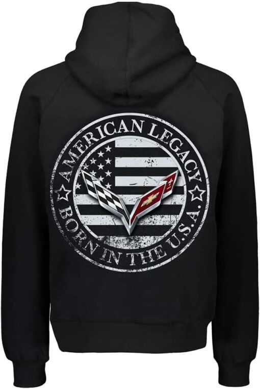 corvette zip up hoodie