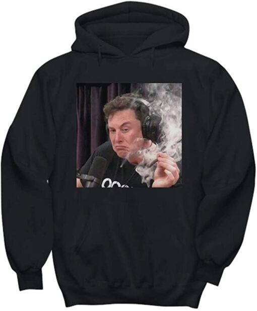 elon musk smoking hoodie