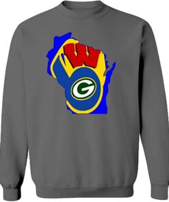 brewer packer badger logo sweatshirt