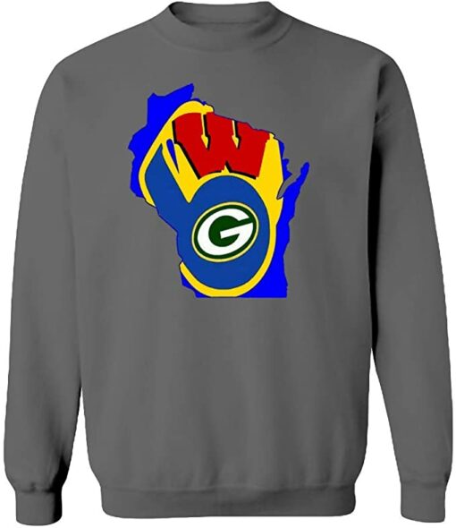 brewer packer badger logo sweatshirt