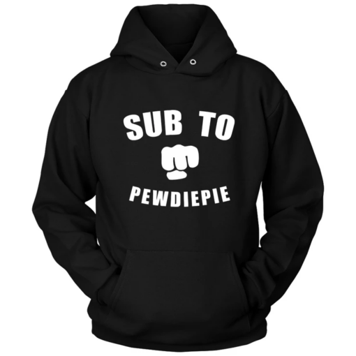 sub to pewdiepie hoodie