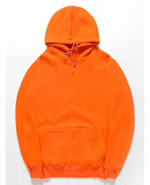 plain orange hoodies