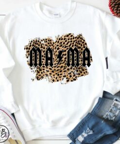 cheetah mama sweatshirt