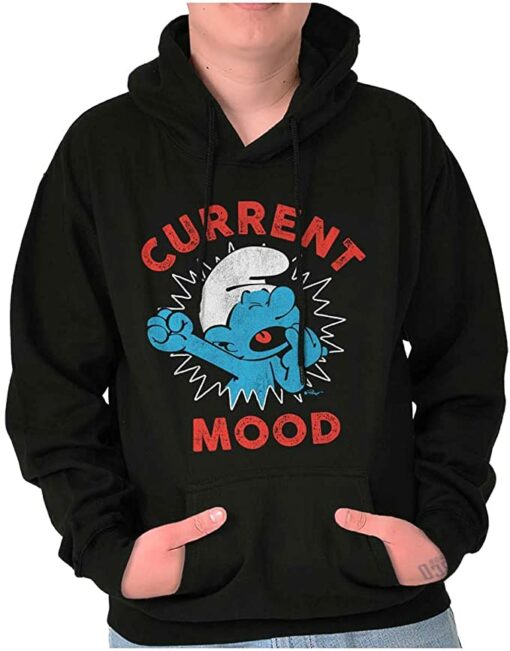 sleepy smurf hoodie