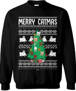 merry catmas sweatshirt