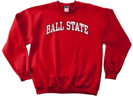 ball state crew neck sweatshirt