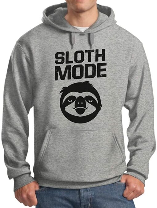 sloth mode on hoodie
