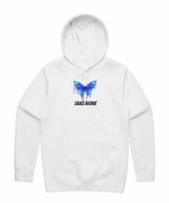 white butterfly hoodies