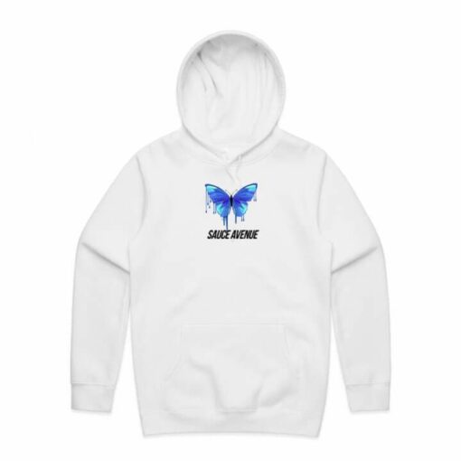 white butterfly hoodies