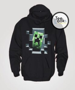 minecraft creeper hoodie adult