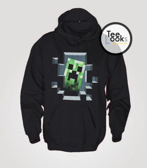 minecraft creeper hoodie adult