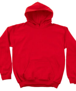 red pullover hoodie