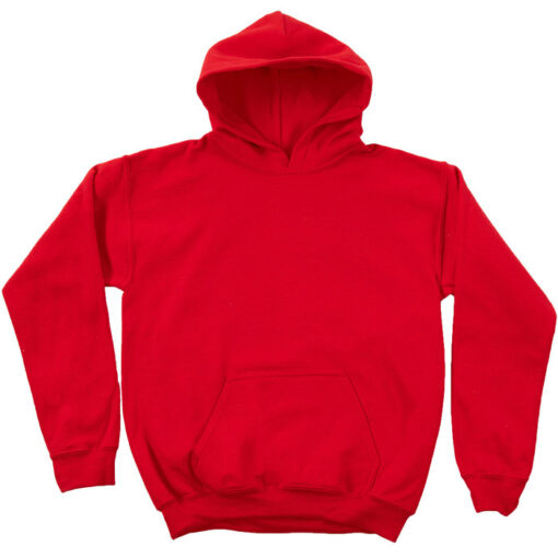 red pullover hoodie