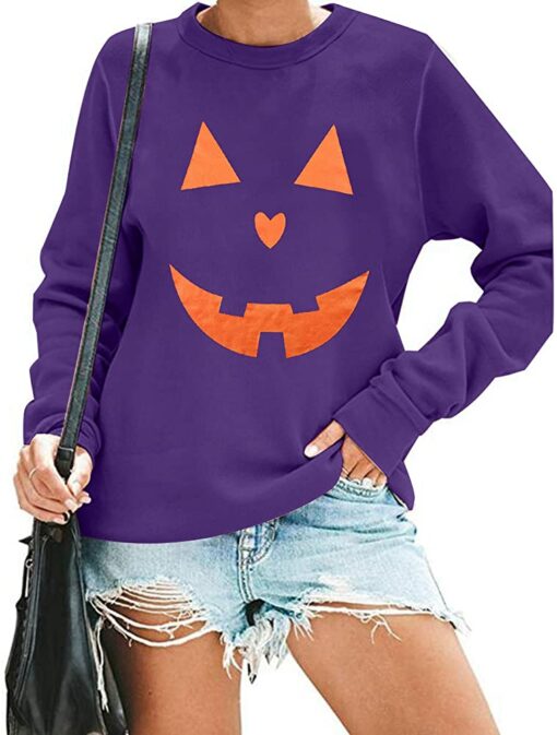 womens pumpkin sweatshirt