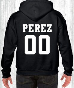 hoodie with name on back