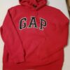 red gap zip up hoodie