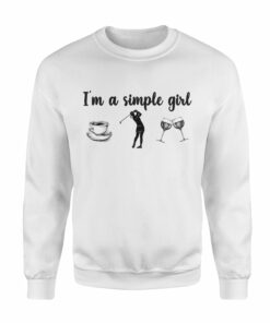 coffee golf wine sweatshirt