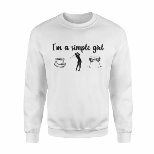 coffee golf wine sweatshirt