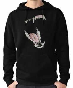 hoodie with teeth on hood