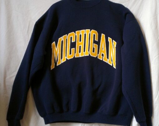 university of michigan yellow hoodie