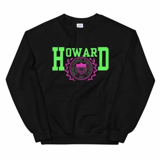 pink howard university sweatshirt