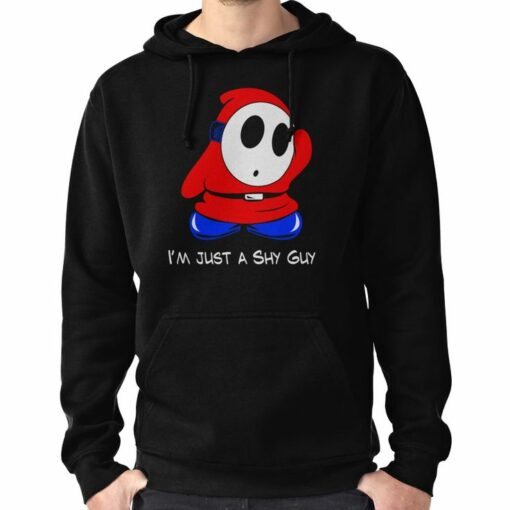 shy guy with hoodie