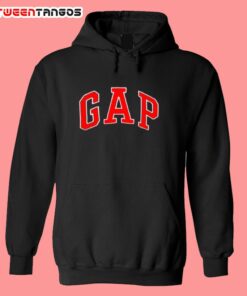 black and red gap hoodie